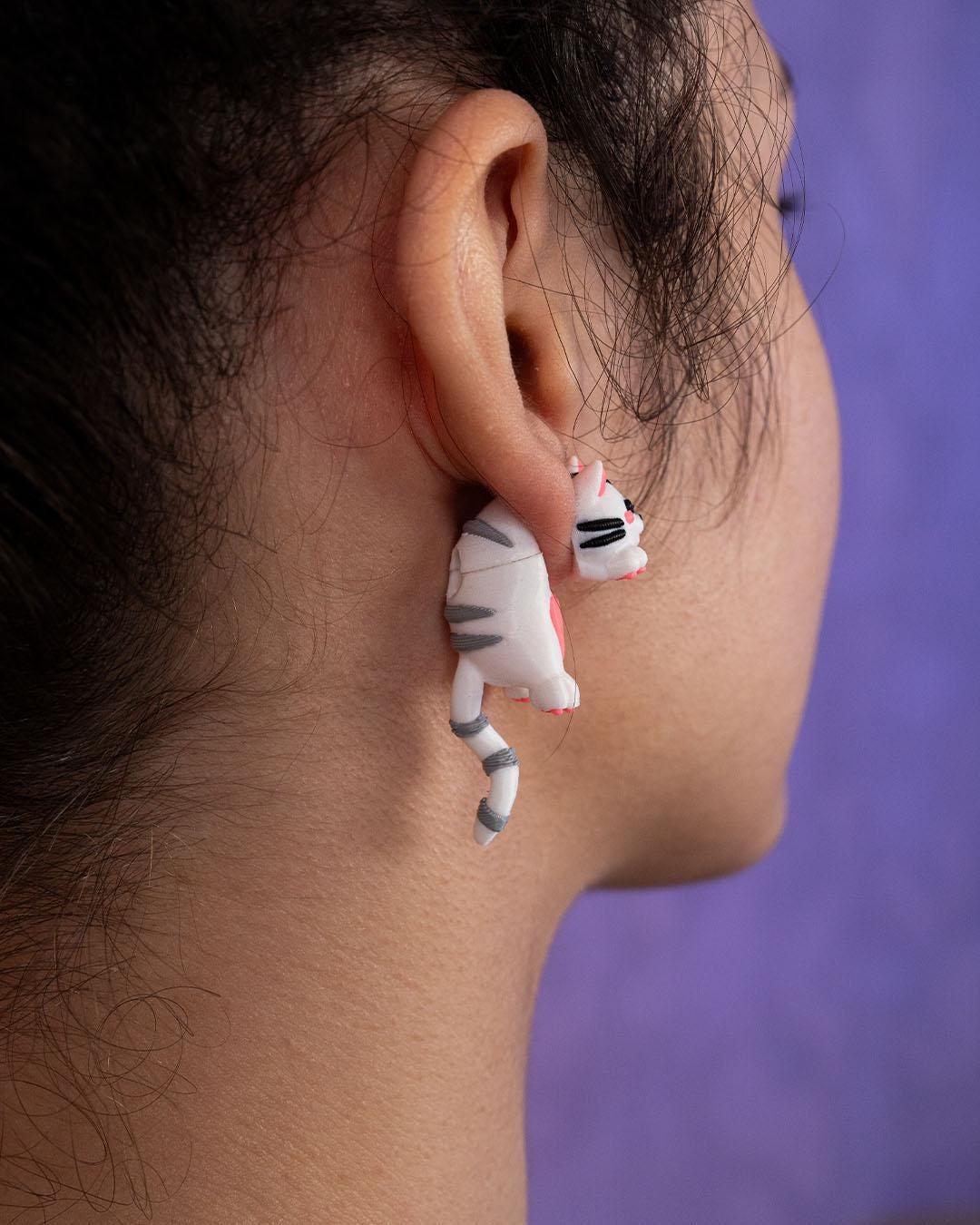 3D Printed Animal Earrings Collection