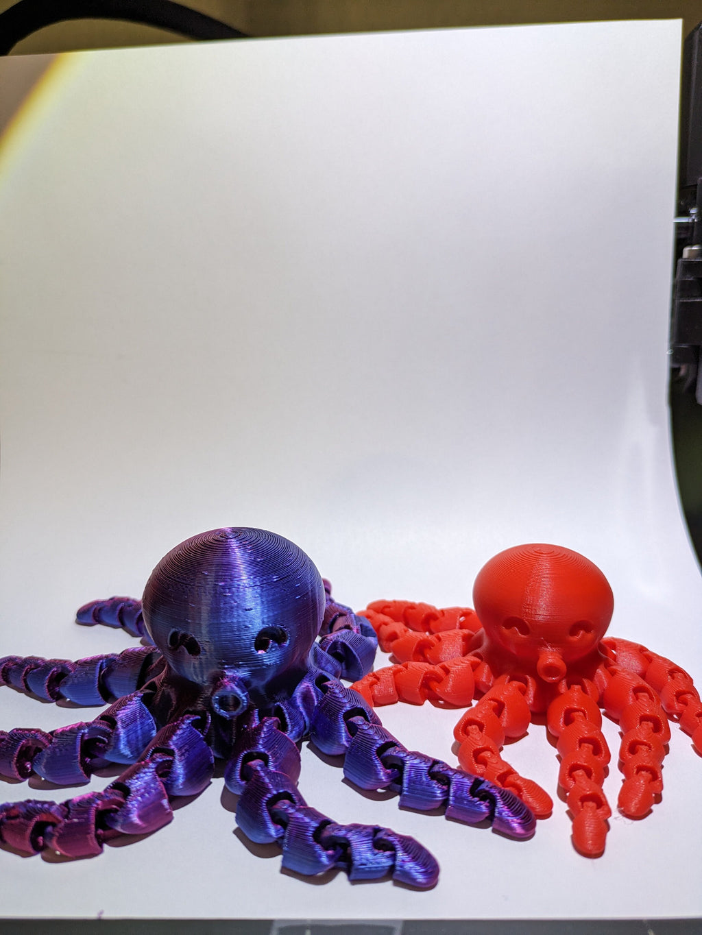 Octopus 3D Printed Figurine with Flexible Bending Tentacles