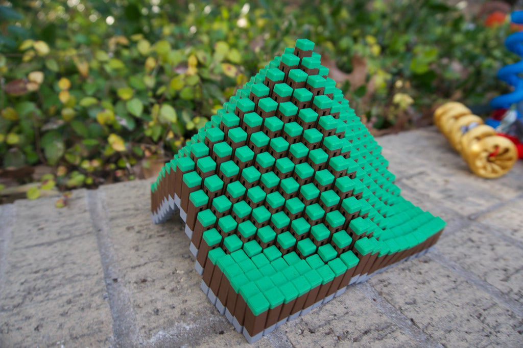 Grassy Terrain Fidget Pixels - 3D Printed