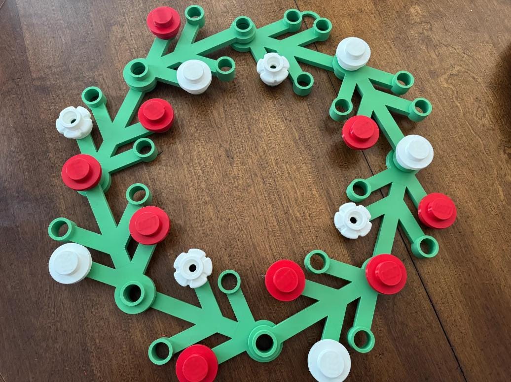 Giant Building Block Wreath + Extras - 3D Print
