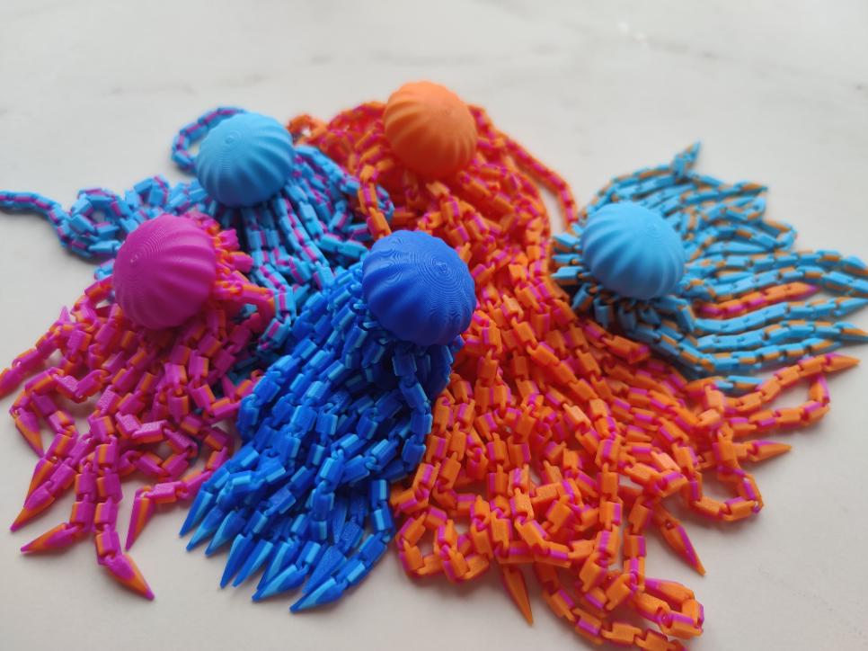 Articulated Jellyfish - 3D Print
