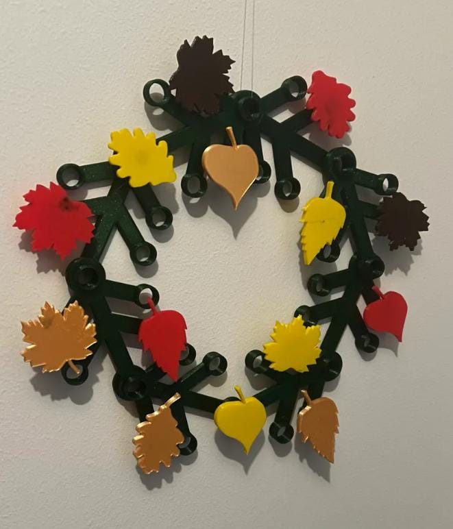 Giant Building Block Wreath + Extras - 3D Print