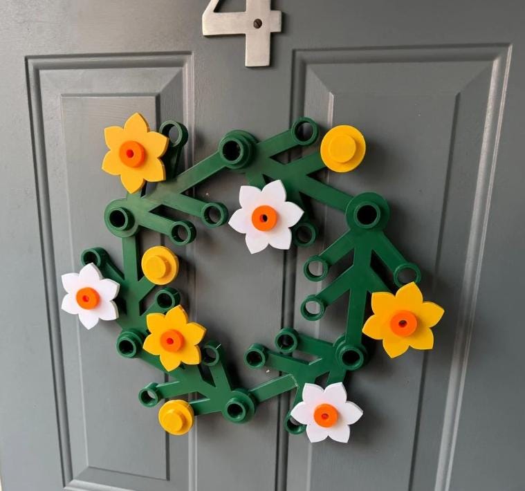Giant Building Block Wreath + Extras - 3D Print